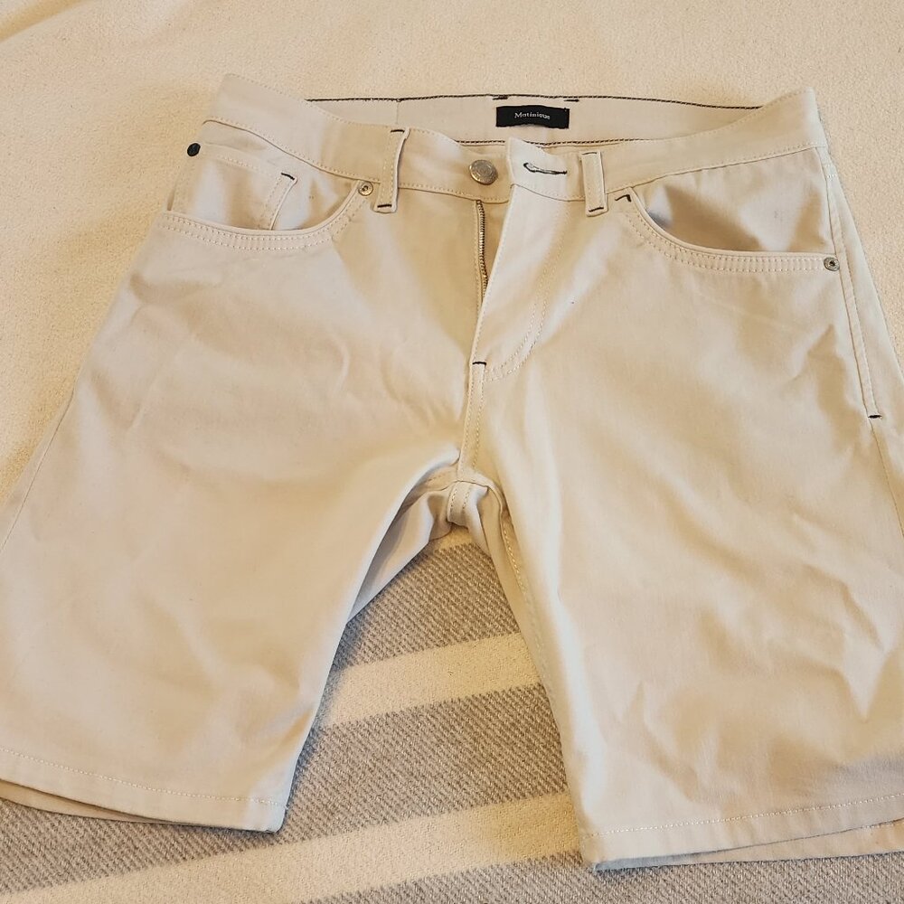 Matinique Cream Moleskin Shorts
